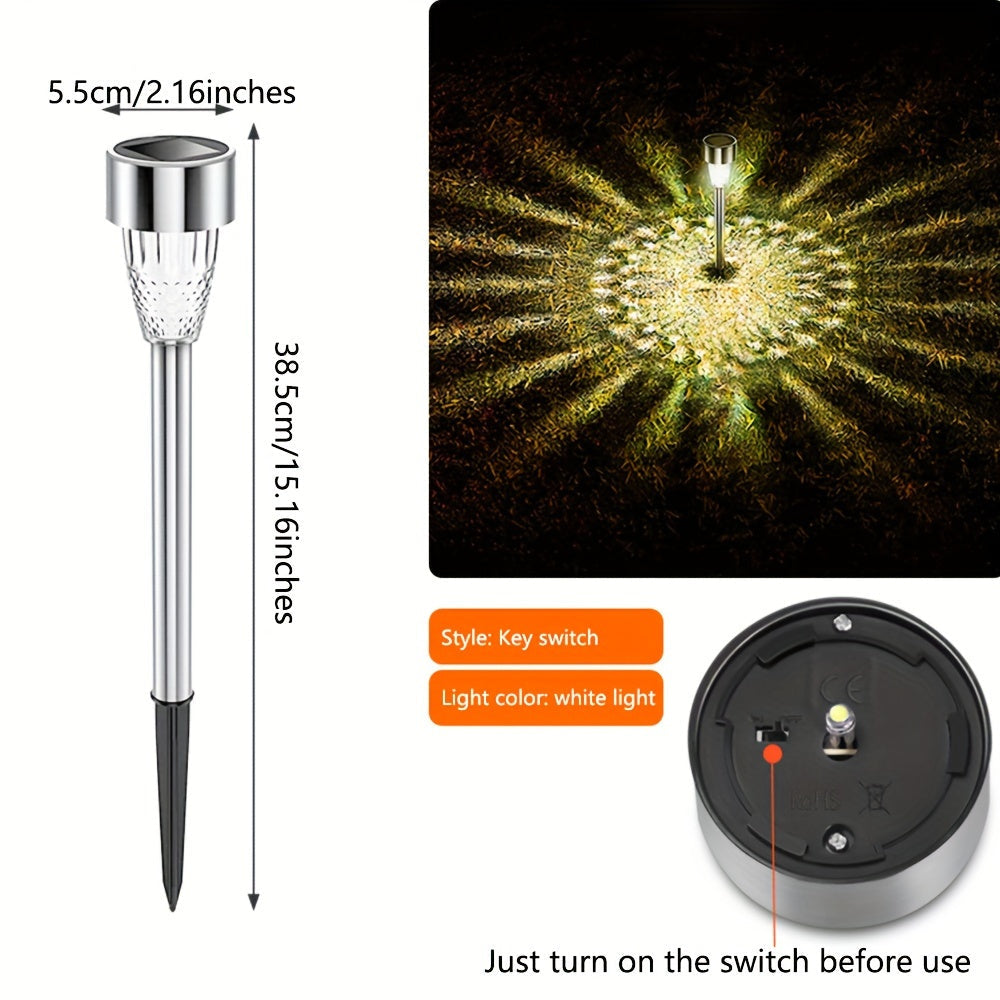 ეზოს სანათი მზის ბატარეით 4ც