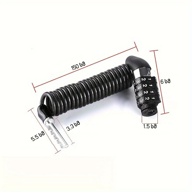 პორტატიული საკეტი ველოსიპედისთვის/ჩაფხუტისთვის