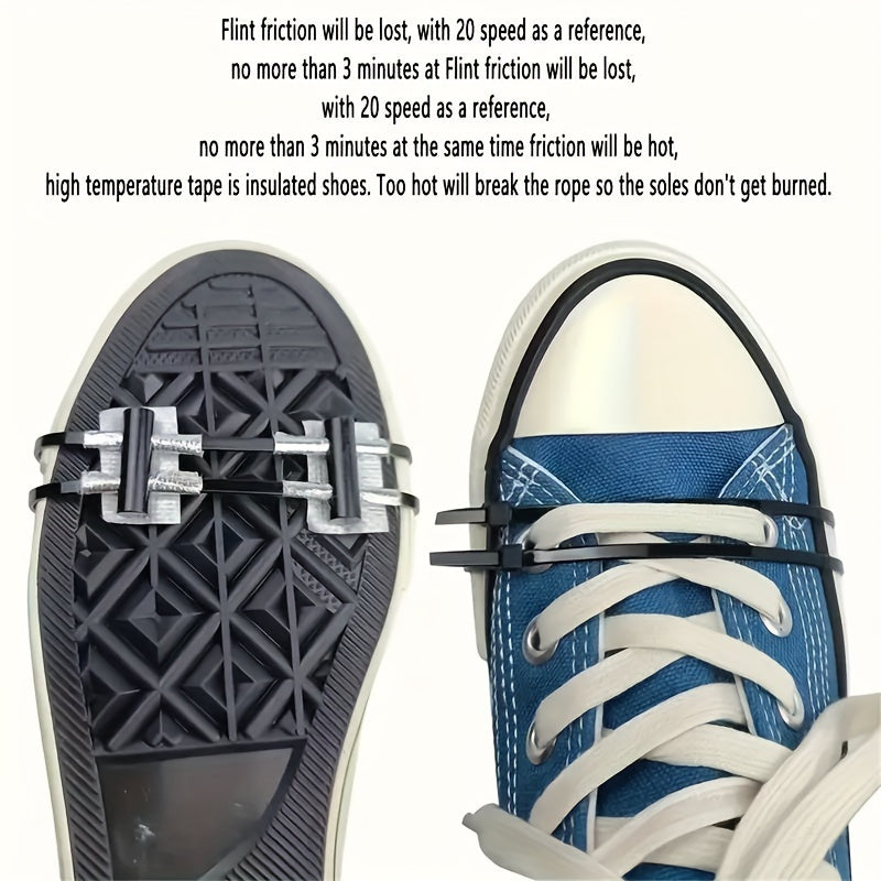 ფეხზე დასამაგრებელი სამუხრუჭე ნაპერწკლების ეფექტით