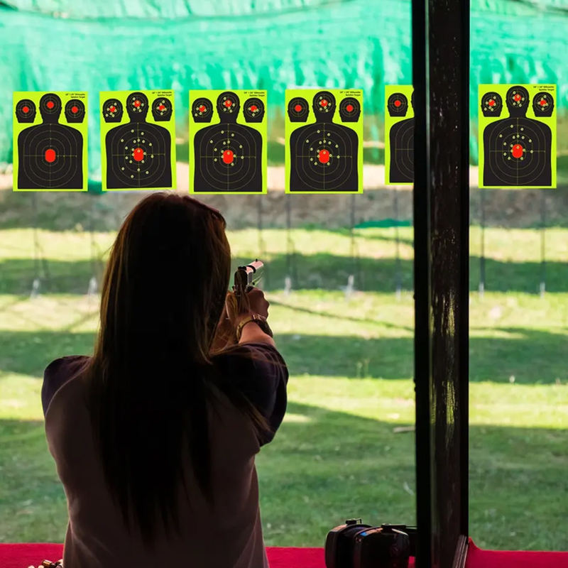 სამიზნე სტიკერები, ფლუორესცენტური წებოვანი სტიკერები