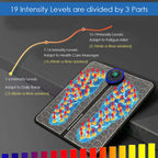 უსადენო, ფეხის კუნთების სტიმულატორი მასაჟორი