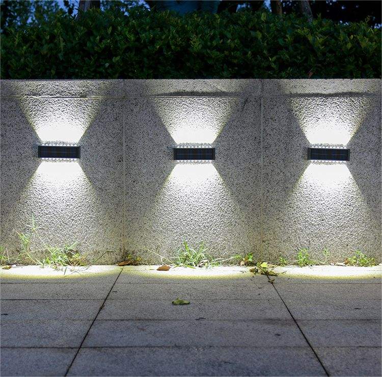 მზის ენერგიაზე დამუხტვადი გარე ფასადის განათება