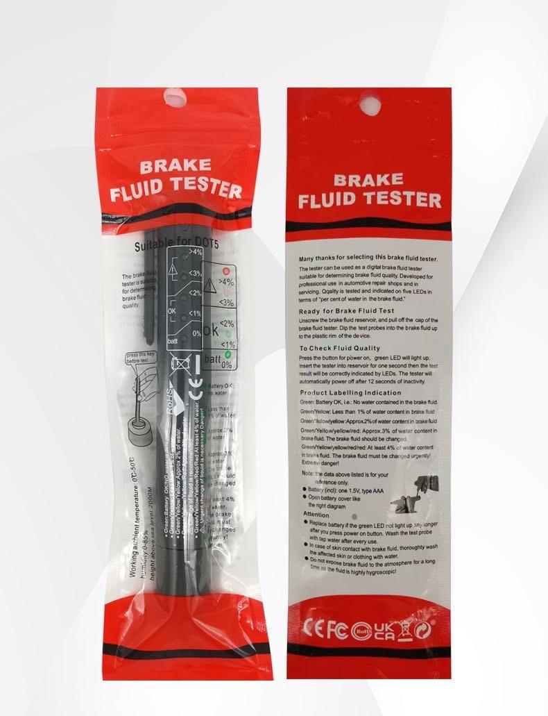 სამუხრუჭე სითხის ტესტერი ელექტრო კალამი