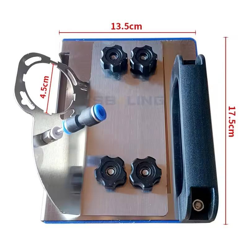 კუთხსახეხის სადგამი, ფასკების გასაკეთებელი აქსესუარი