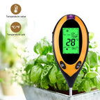 მზის სხივის სიგრძის და სიხშირის, ნიადაგის მჟავიანობის, ტემპერატურის საზომი ხელსაწყო ელემენტზე