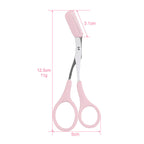 წარბის მაკრატელი სავარცხლით