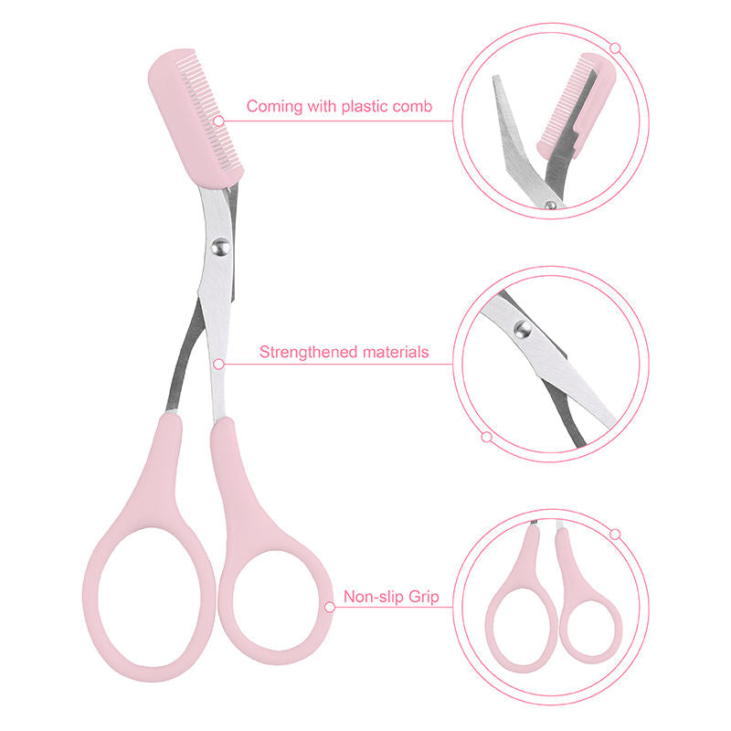 წარბის მაკრატელი სავარცხლით