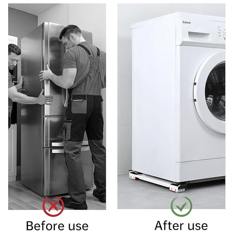 მაცივრის სადგამი ბორბლებით