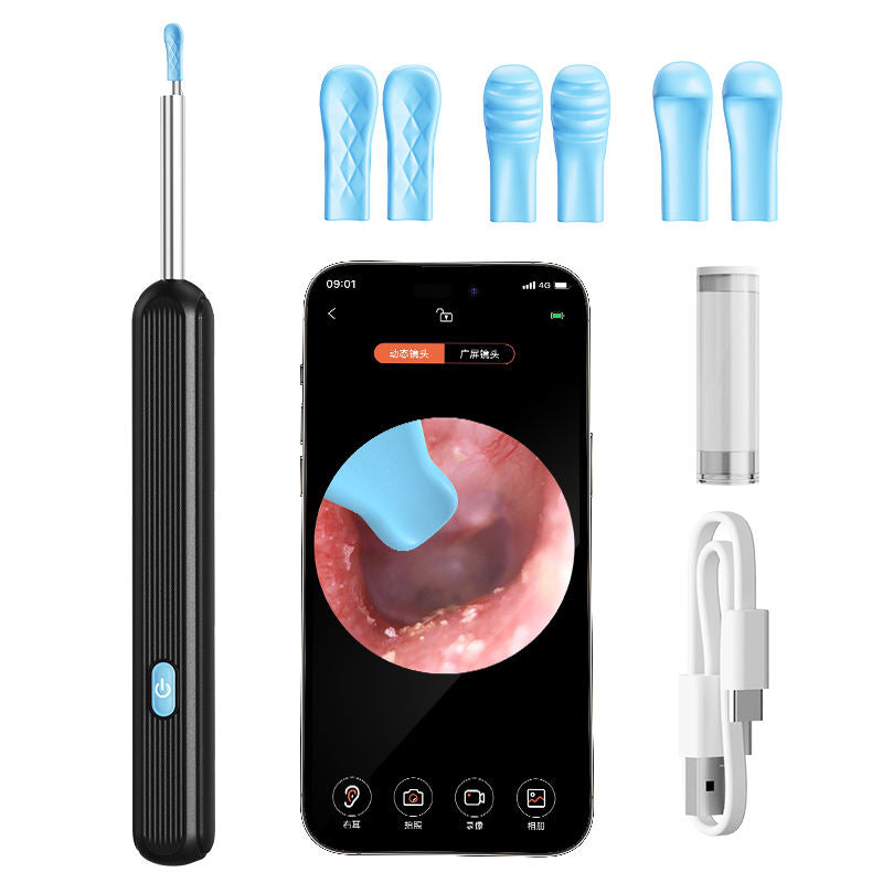 ელექტრო ყურის კოვზი კამერით