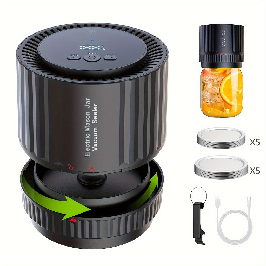 ელექტრული ვაკუუმის აპარატი ქილებისთვის