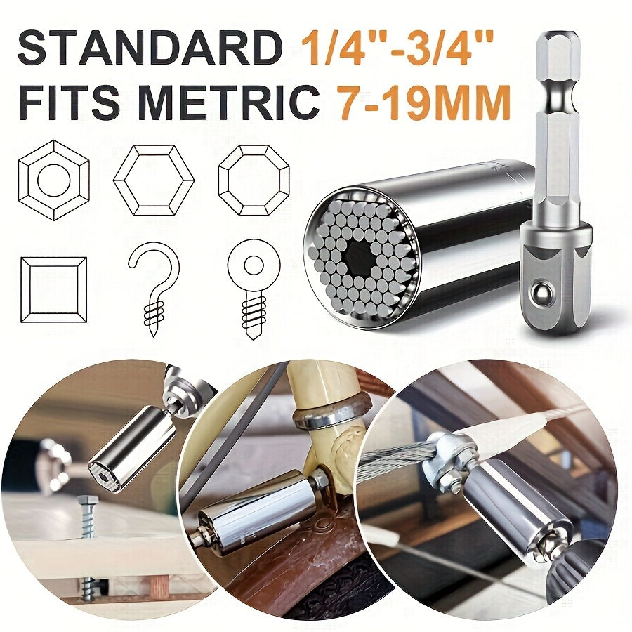 უნივერსალური ხელსაწყო ბურღის ადაპტერით