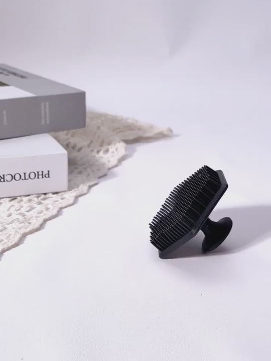 სილიკონის ჯაგრისი წვერისთვის - სახის მასაჟორი სკრაბი